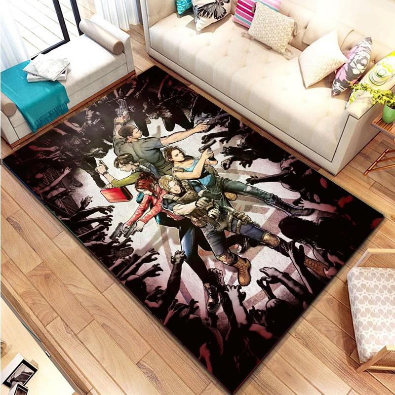 3D R-Resident Evil Games Gamer Large Sizes Area Rugs Carpet for Home for Living Room Bedroom Sofa Bar Club Decor Floor Play Mats
