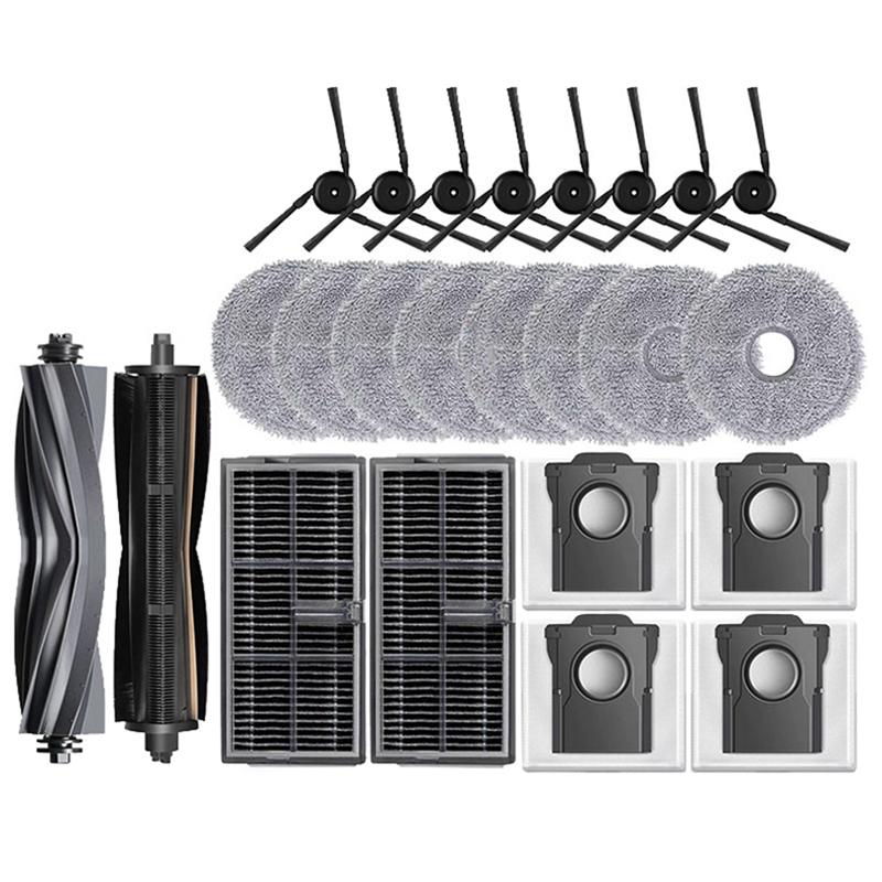 

A65T-For MOVA P50 Pro Ultra/P50 Ultra Replacement Kit-Main Side Brush HEPA Filter Mop Cloth Dust Bag Robot Vacuum Cleaner Spare