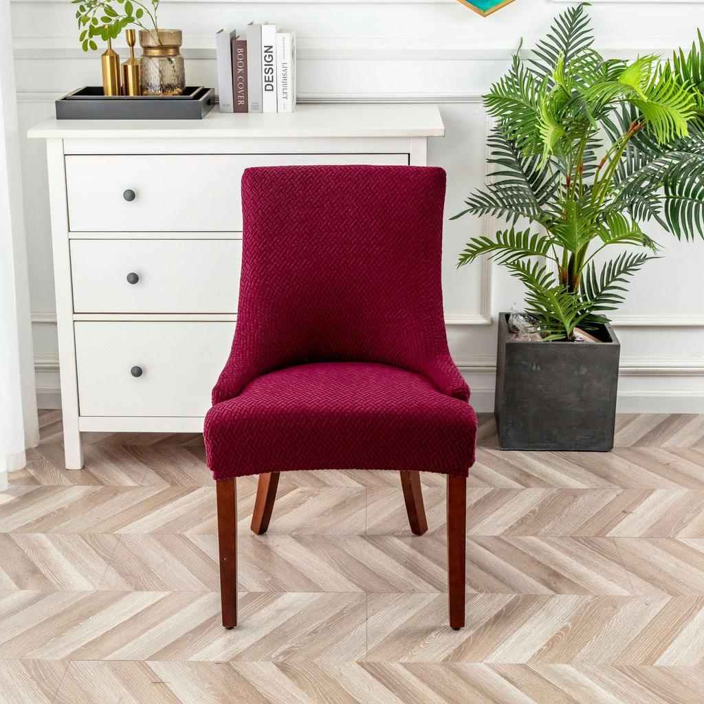 Customized 210gsm Jacquard Plaid Stretch Armchair Cover for Home or Hotel