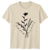 Keep Going Keep Growing Floral TShirt Inspirational Wellness Botanical