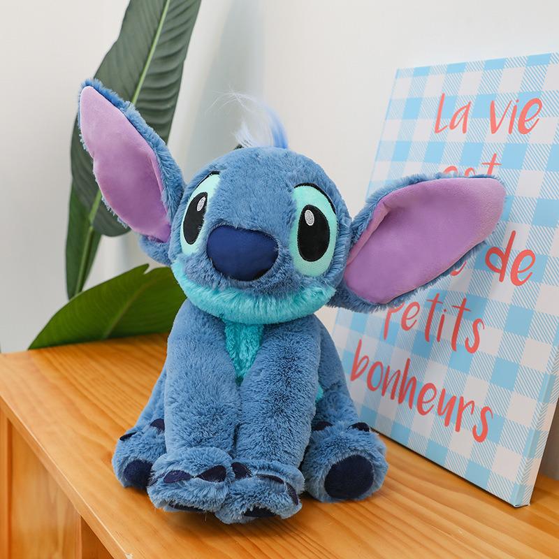 Sakura Pink Stitch Plush Toy with Flowers - Valentine's Day Gift for Girls