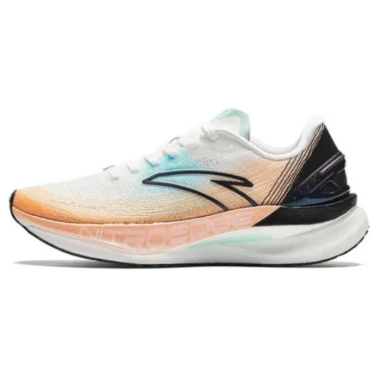 

Anta Cushioning Slip Resistant Abrasion Resistant Low top Running Shoes Men s White Orange Blue 112335588-1 40.5