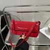 Popular summer new trend women's bags patent leather glossy shoulder bags simple handbags women
