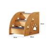 Holzhaustiertreppe Welpentreppe Holz Hundetreppe Leiter für kleine Hunde Katzen und andere Kleintiere Kleine und ältere Tiere Innenbereich