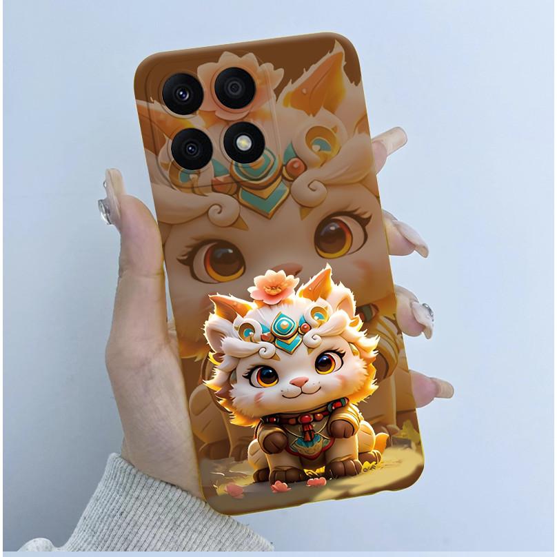 For Huawei Honor X8a Case HonorX8a Soft TPU Silicone Cover Cute Cartoon Panda Phone Case For Honor X6a HonorX6a Plus Coque Funda