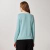 Maglione da Donna Zhaojun a Blocchi di Colore con Scollo a Polo 100% Lana Lavorato a Maglia