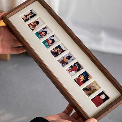 45950 Holes Photo Stand Mortise And Tenon Joint Black Walnut Picture Frame