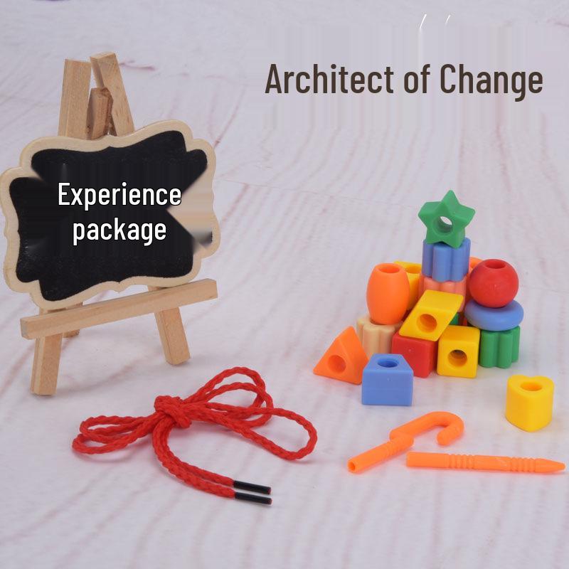 Children s DIY Beading Blocks Educational Toy - Early Learning Kit