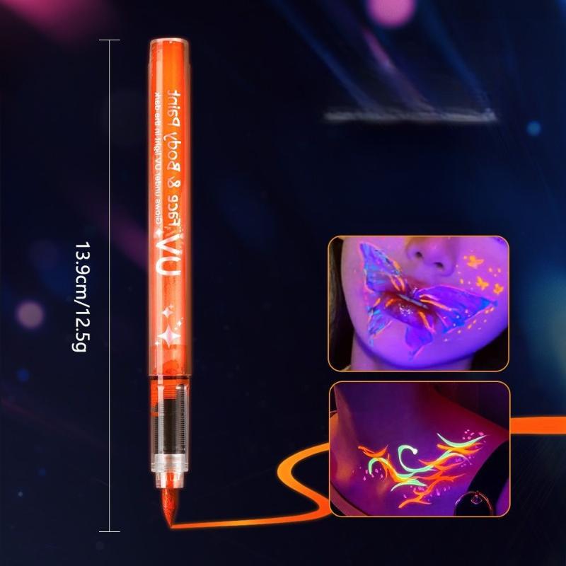 

1/8cs Student Children Creative Painting Fluorescent Marker Pen Colorful Luminous Pen Human Face Paint PenGood Quality