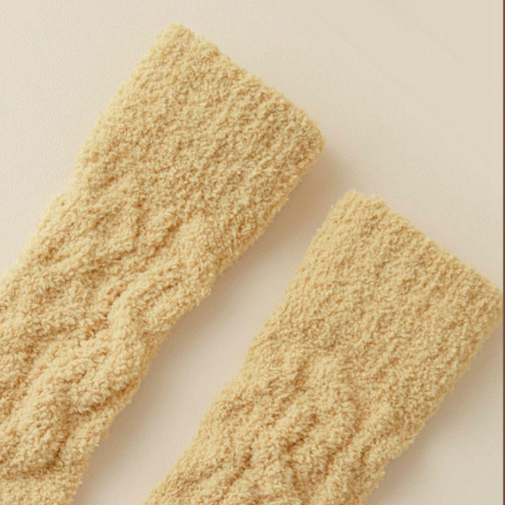 Socks Thickened Sleeping Socks Middle Tube Socks Coral Velvet Socks Women Hosiery Floor Socks