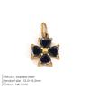 eManco Stainless Steel Shiny Zirconia Charms Can Making Ladies Earrings Necklace Bracelet 48 Hour