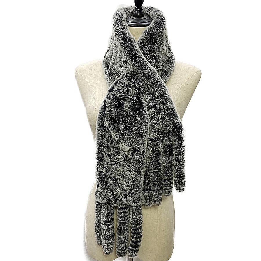 Woolen Woven Versatile Fur Scarf For Autumn And Winter