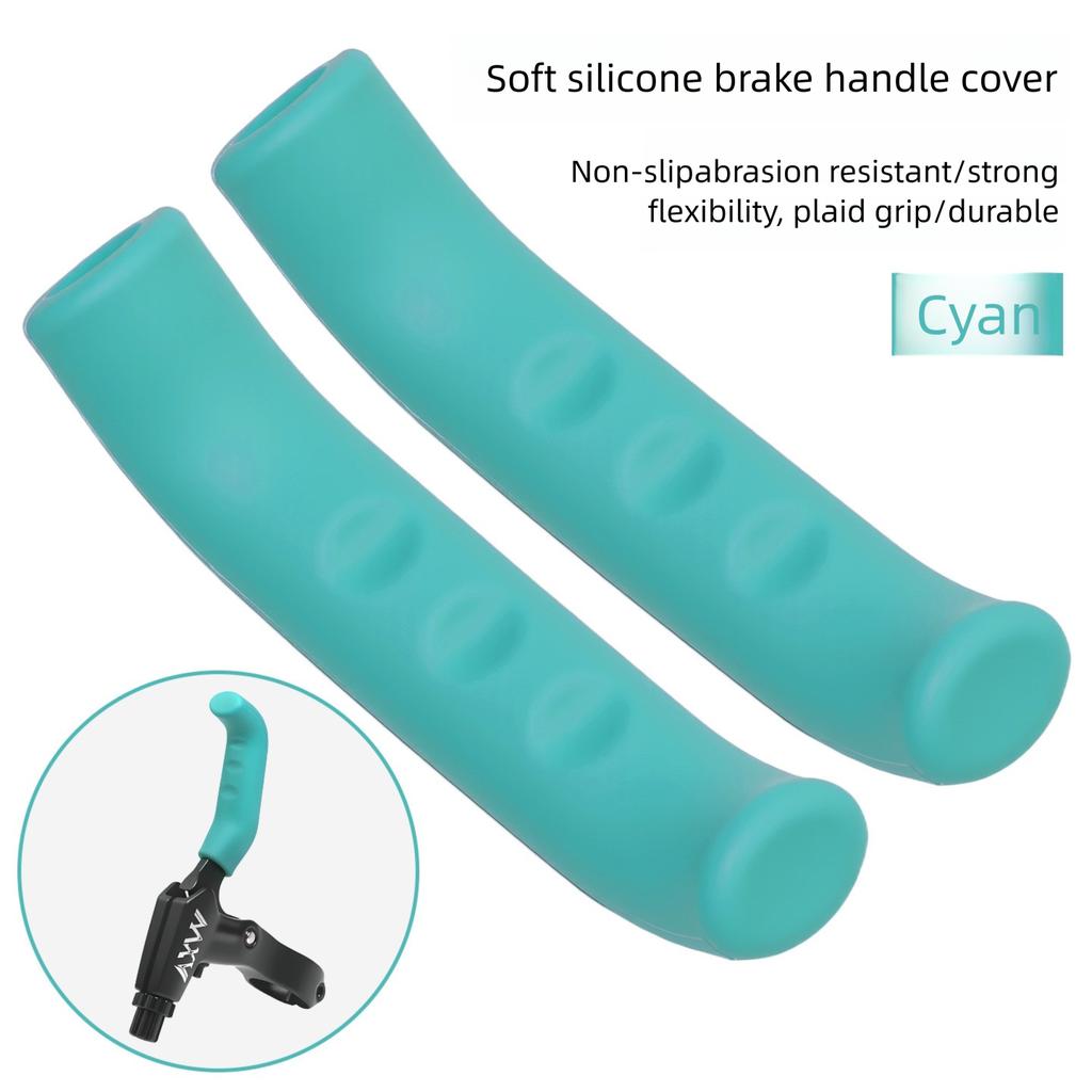 Soft Silicone Bike Brake Lever Cover, 1 Pair Universal Anti-Slip Shock-Absorbing Protector for Mountain Road Bike Cycling Parts