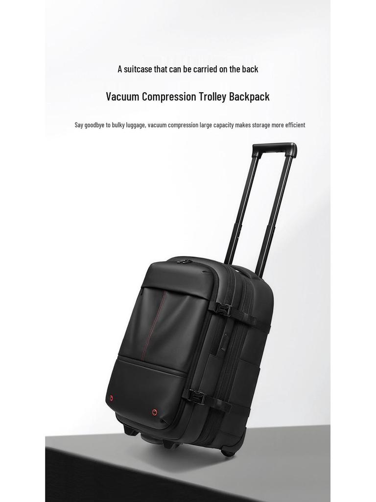 Popular Large Capacity Rolling Duffel Bag: Anti-Theft, Waterproof, Vacuum Compression Travel Suitcase Backpack