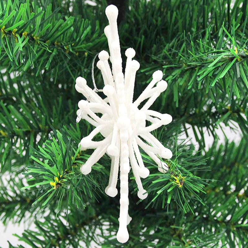 6ks Vysoce kvalitní krásný módní přívěsek sněhové vločky vánoční stromeček třpytivý závěs