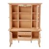 1:12 Scale Dollhouse Miniature Cabinet Wooden Unpainted Miniature Cupboard with Drawers