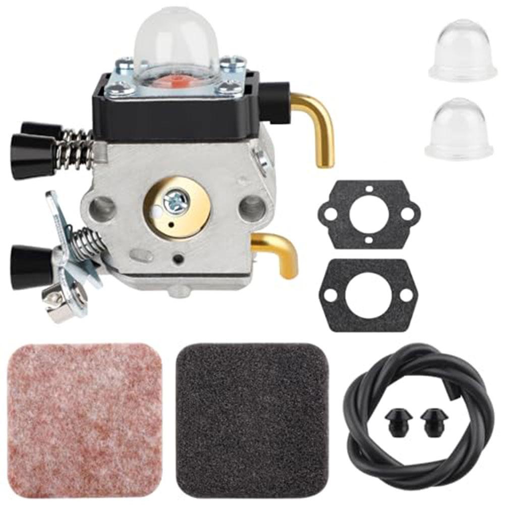 New FS80R FS85 FS74 FS76 Carburetor Air Filter Kit With Gaskets & Fuel Line & Oil Cup C1q-S97 Garden Lawn Mower Replace Accesso