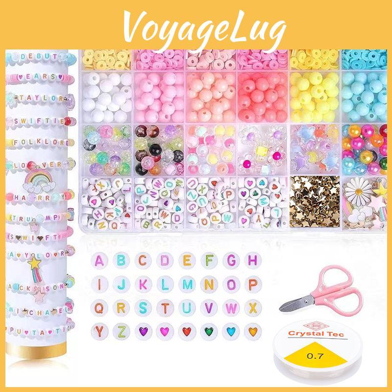 Jewelry Bead Making Kit Acrylic Plastic Materials Creative Crafts Children Gift