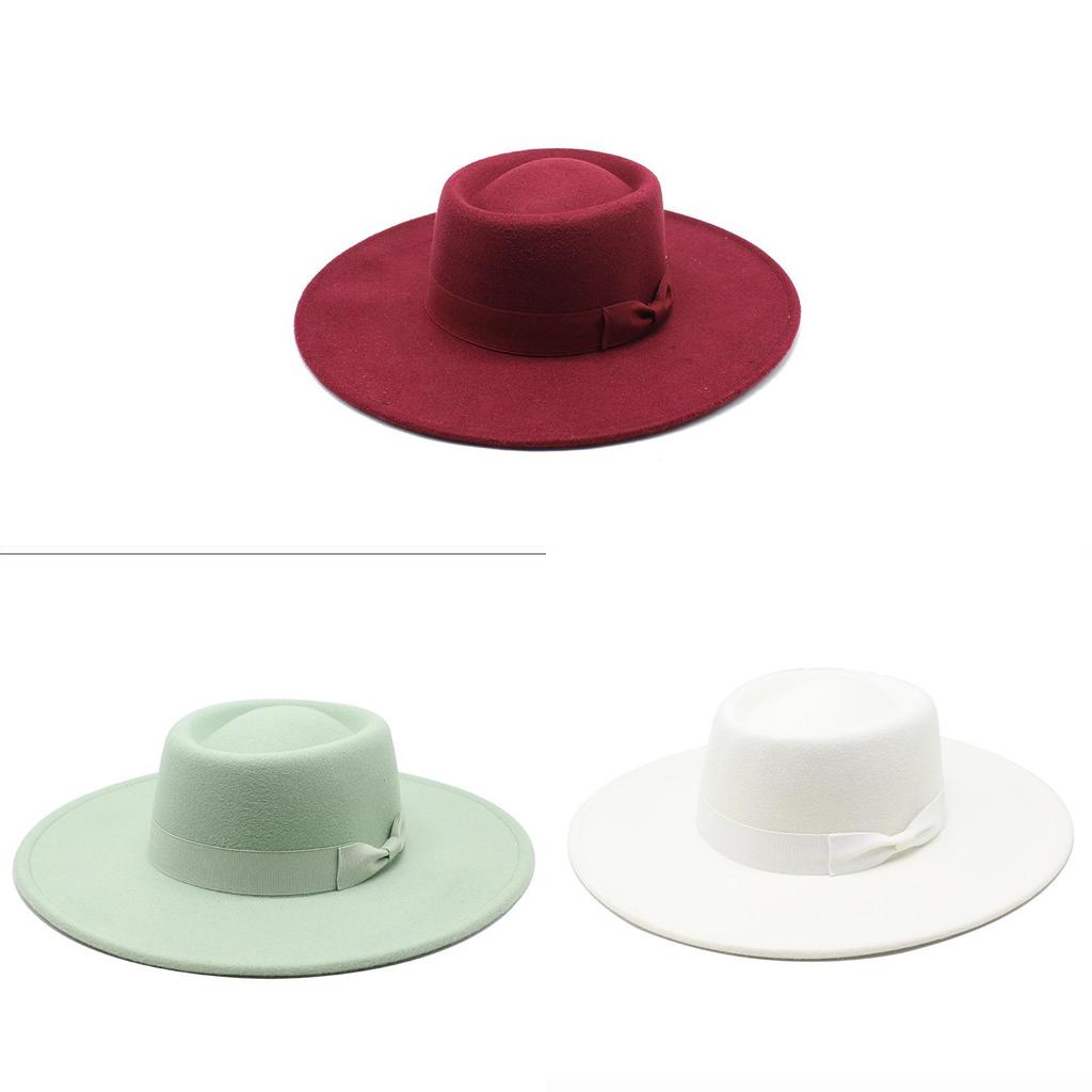Wool Felt Bowler Hat With Wide Brim For Men And Women Outdoor Sun Protection