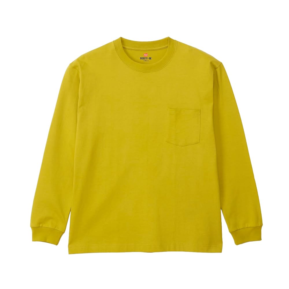 Long-sleeved T-shirt, crew neck, 100% cotton, seamless construction, tagless, Beefy Long Sleeve