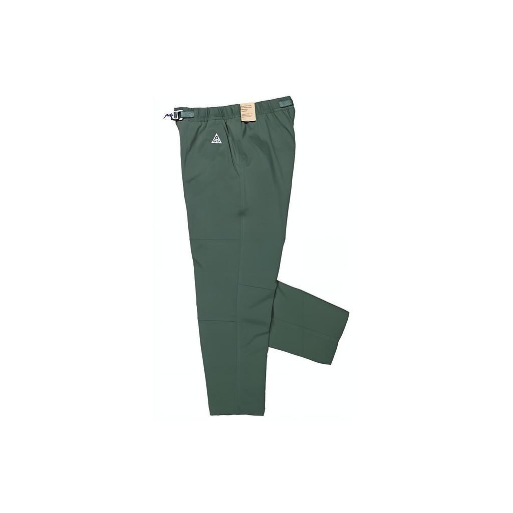 Nike Pantaloni Casual da Uomo Slim Fit a Tinta Unita con Cerniera a Vita Media Fondi Verde Vintage FN2450-338