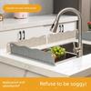 Kitchen Sink Water Barrier, Sink Countertop Suction Cup Waterproof Board, Silicone Water Barrier Strip, Anti-Splash Water Partition