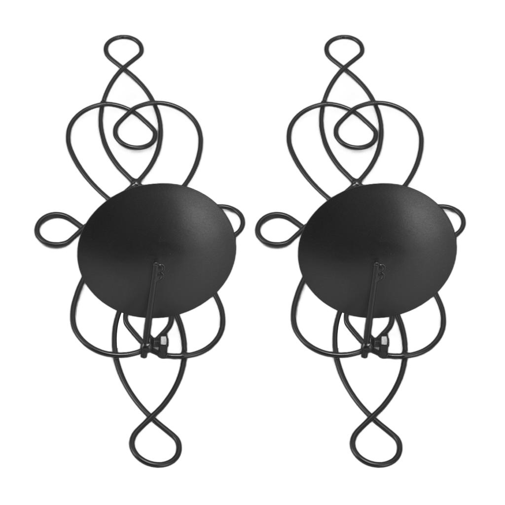 2er-Set Wandkerzenhalter aus Eisen, faltbar, formstabil, innovativer Wandkerzenhalter für Schlafzimmer und Esszimmer