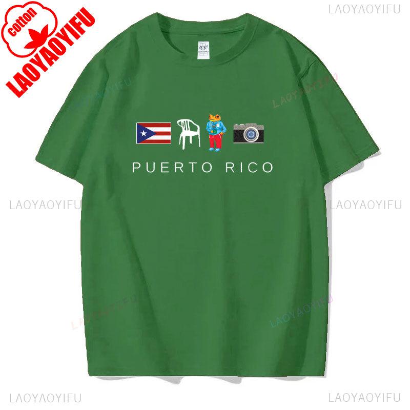 

DTMF Пуэрто-Рико Принт Футболка Лето Женская Хлопковая футболка Футболки Bad Bunny Хип-хоп Трендовая С коротким рукавом Унисекс Повседневная Уличная одежда 4XL