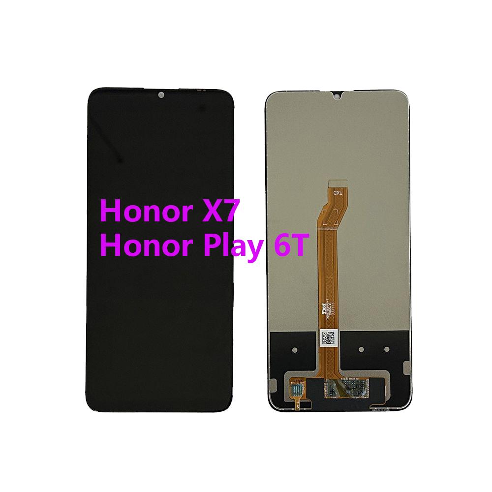 Полная сборка LCD-экрана и сенсорного стекла для Honor X7 Play 6T CMA-LX2 CMA-LX1 CMA-LX3