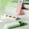 Pillendose Wasserdicht Schnappverschluss 3 Fächer Staubdicht Pillenbehälter Tragbar Handtasche Pillen Organizer