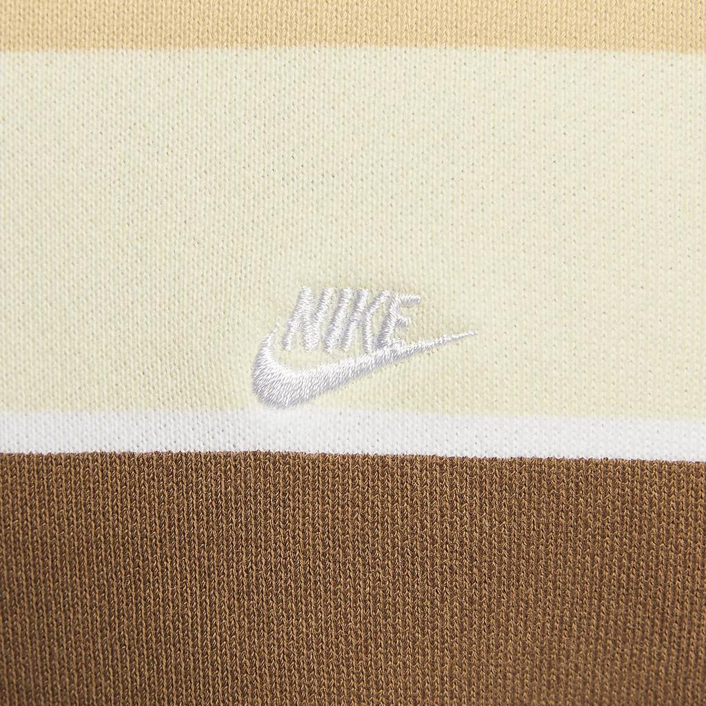 Nike Sportswear Logo Print Embroidered Striped Pattern Crew Neck Pullover Short Sleeve Drop Shoulder T-Shirt Men T-Shirts HJ6781-281