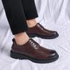 Mode Atmungsaktive Sneaker Handgefertigte Plateauschuhe Neue Freizeitschuhe für Herren 2024 Herren Oxford Schuhe Retro Luxus Lederschuhe