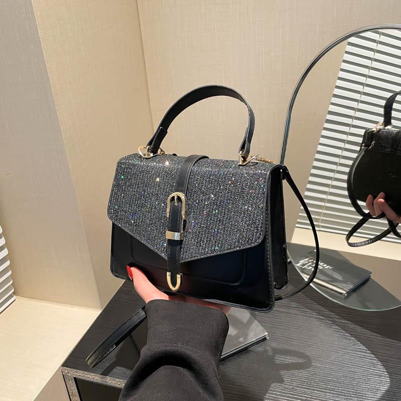 Popular Fashion Single Shoulder Oblique Span Small Square Bag Retro Foreign Style Women's Bag 2025 New Spring Texture Korean Version Handbag
