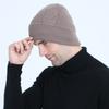 Herbst und Winter Neue Herren Warme Pullover Kappe Plus Samt Verdickt Zopfmuster Radfahren Gehörschutz Kappe