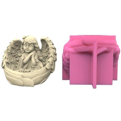 Silikon-Kerzenhalter-Formen, Kerzenständer-Formen, Engelsmädchen-Form, Silikonmaterial, Kerzenständer-Form, perfekt zum Basteln