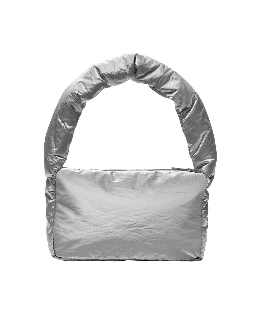Ames-Worldwide Padded Shoulder Bag Silver