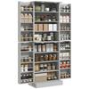 Kitchen Buffet Cabinet, 60 x 35 x 166 cm, Grey