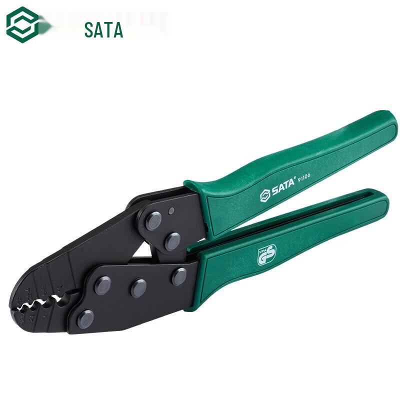 SATA 10-inch Strong Non-insulated Terminal Crimping Pliers 91106