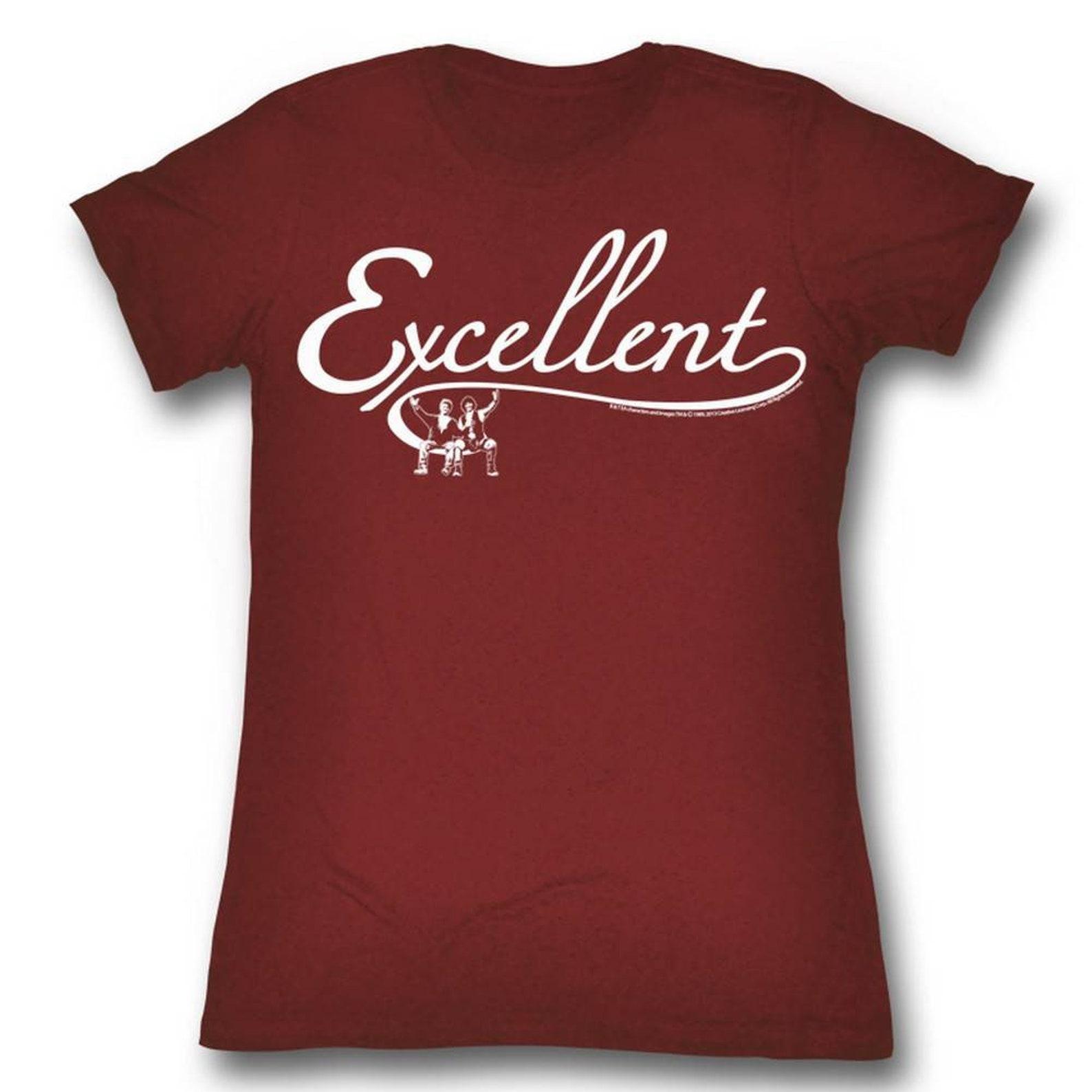Bill and Ted Excellent Red Heather Junior Women s T-Shirt 3XL