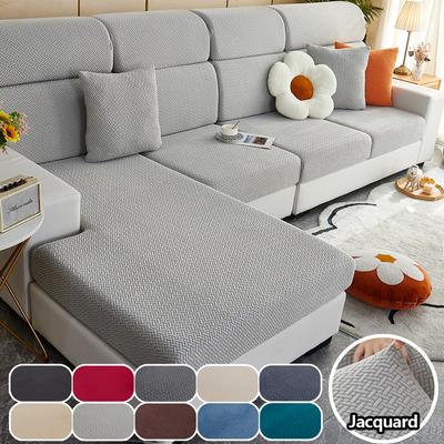 1ks Jacquard Sofa Slipcover Keprový vzor Elastické potahy na pohovku Chránič nábytku do ložnice Kancelář Obývací pokoj Domácí dekorace