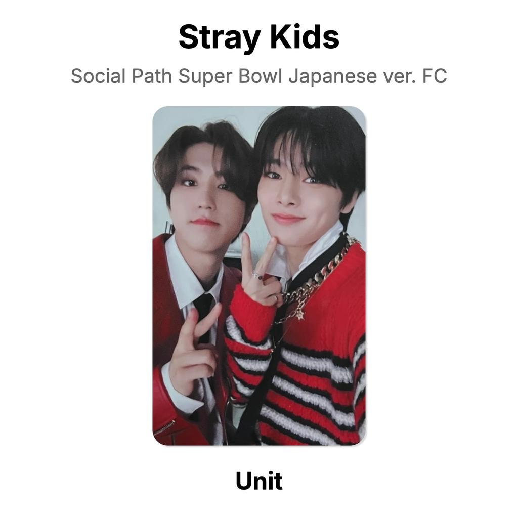 Stray Kids Social Path Super Bowl Japanese ver. FC Official Photocard