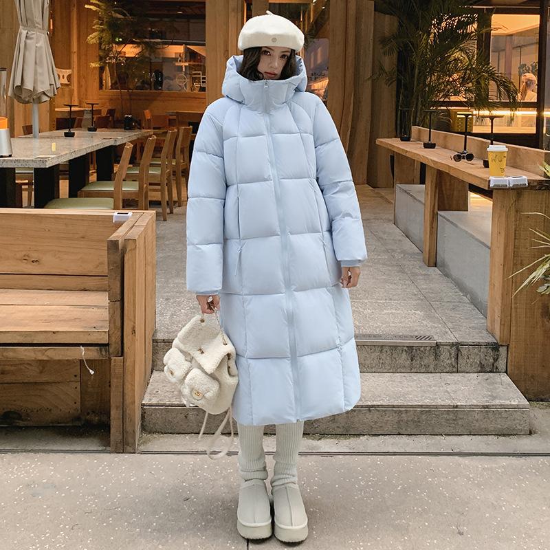 

Облака и Пух, Длинный Пуховик Выше Колена, Хлопковая Куртка с Подкладкой, Студенты Китайской Оперы, Утепленная Хлопковая Куртка с Капюшоном. 3XL синий