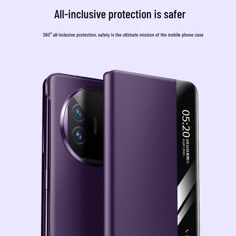 Huawei Mate X5/X3 Folding Phone Genuine Leather Flip Case