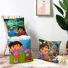 Funny D-Dora the Explorer Classic Anime Pillow Gift Home Office Decoration Bedroom Sofa Car Cushion Cover case 45x45
