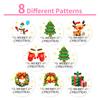 500 Sheets/Roll Christmas Roll Stickers 8 Pattern Circulation Children'S Handbook Polka Dot Stickers Sealing Stickers