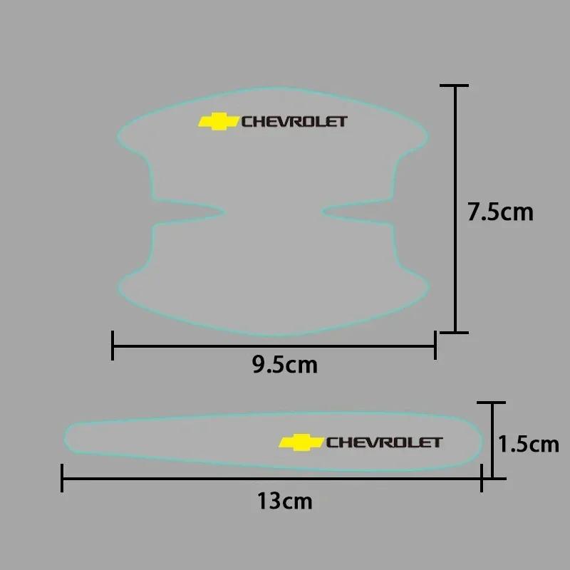 8pcs Car Decals Door Handle Bowl Protective Stickers for Chevrolet Silverado AVEO CAPTIVA CRUZE IMPALA MALIBU SPARK Corvette