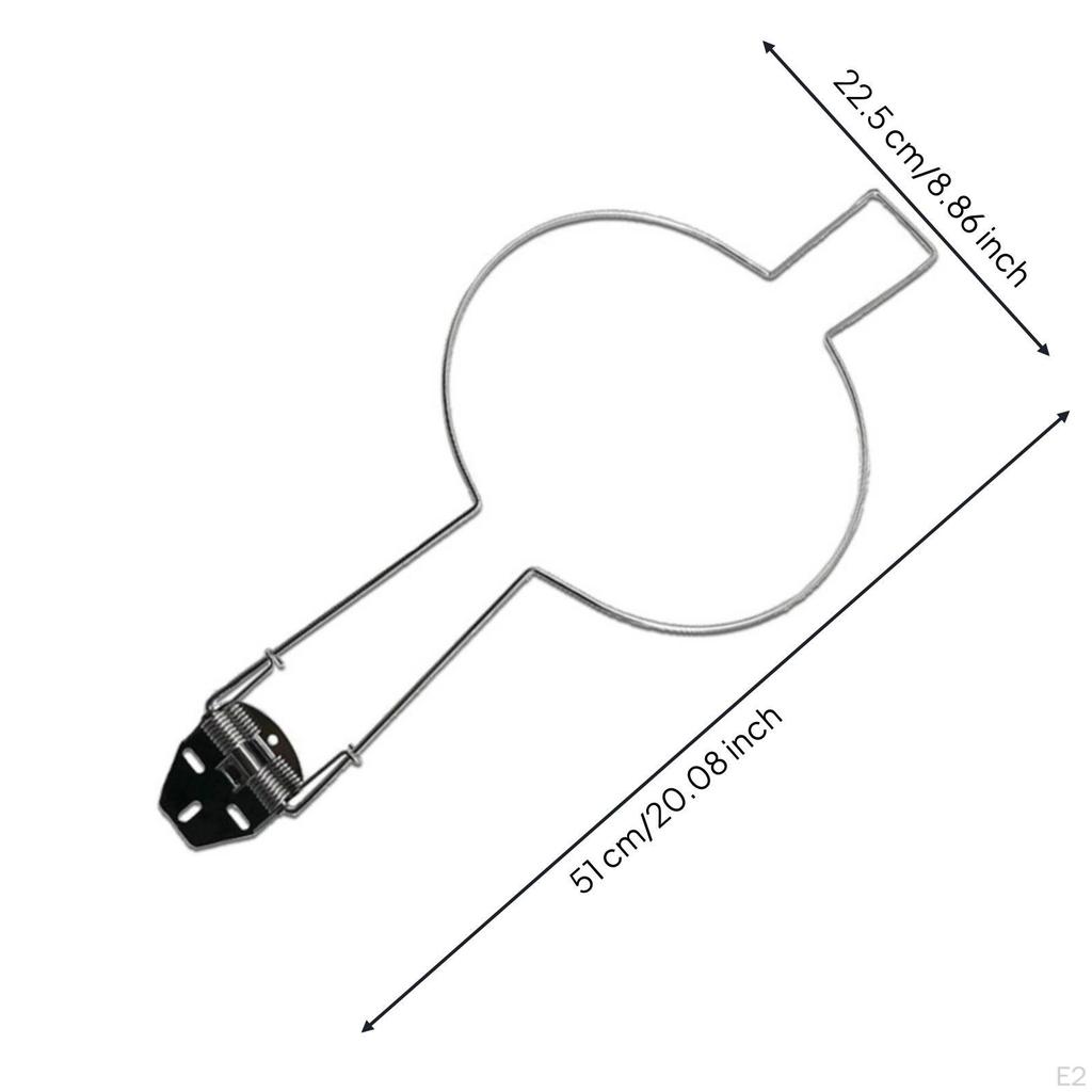 Auto-Huthalter mit Federklemme Edelstahl Visierhalter Form Halte-Organizer für