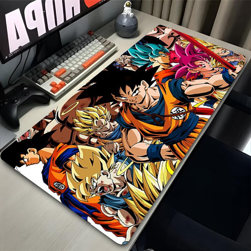Mouse Pad DBZ Rug Rubber Table Large Gamer Xxl Desk Mat Computer Keyboard Gaming Accessories Carpet Dragon Ball Z Mousepad