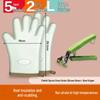 ZISIZ Silikon Hitzebeständige Küchenhandschuhe