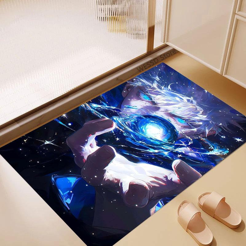 Jujutsu Kaisen Pattern Carpet - Outdoor Carpet, Anti-slip Kitchen, Home and Bedroom Decoration, Birthday Gift
